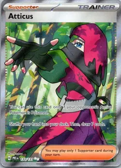 Pokemon Atticus 133/131 Prismatic Evolutions Ultra Rare Near Mint - Image 1