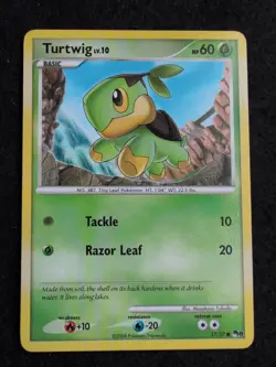 Turtwig 17/17 Non-holo Common Pokemon POP Series 8 - Image 1