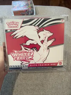 Pokemon TCG White Flare ETB Elite Trainier Box New with acrylic case - Image 1