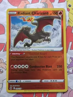 Pokemon TCG Radiant Charizard Crown Zenith 020/159 NM Condition - Image 1