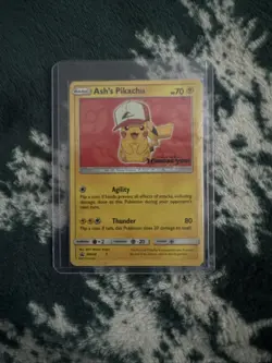 Ash's Pikachu - SM109 Promo Sun & Moon Promo Pokemon English LP - Image 1