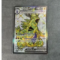 Pokemon Tyranitar ex SV03 Obsidian Flames Full Art Ultra Rare Holo 340 HP - Image 1
