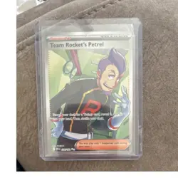 Pokemon Team Rocket's Petrel Trainer Full Art Pokemon TCG Card 226/182 2025 EN - Image 1
