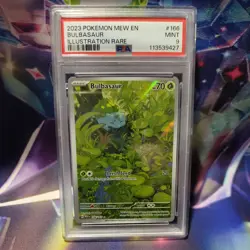 Pokemon Bulbasaur 151 Mew en Illustration Rare #166/165 PSA 9 - Image 1