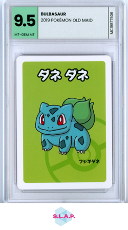 BULBASAUR POKEMON OLD MAID - 2019 - - - MINT-CARDS MT-GEM MT 9.5 - Image 1