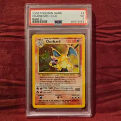 2000 Pokemon Base Set 2 Charizard Holo #4/130 PSA 3 VG WOTC Vintage - Image 1