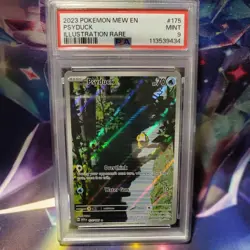 Pokemon Psyduck 175/165 Sv: Scarlet & Violet 151 Illustration Rare Holo PSA 9 - Image 1