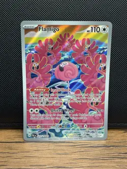 Pokemon TCG Flamigo 227/193 Paldea Evolved Illustration Rare Card - Image 1