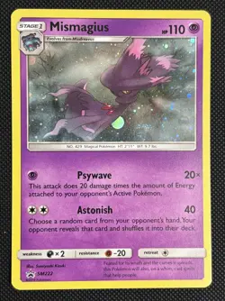 Mismagius SM222 Pokemon TCG Black Star Promo NM 2019 Galaxy Swirl 🌀 - Image 2