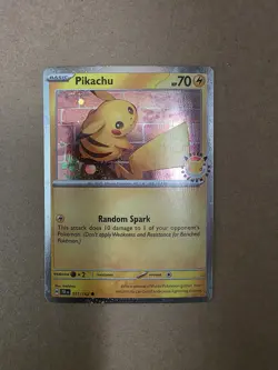 Pokemon - Cosmos Holo Pikachu 51/162 Pokemon Day 2026 Collection Card - Image 1