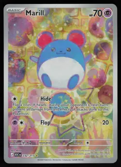 MARILL 232/217 ILLUSTRATION RARE ME: ASCENDED HEROES POKEMON NM/M - Image 1