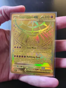Pokemon TCG Mega Zygarde EX 124/088 Gold Mega Hyper Rare Perfect Order - Image 1