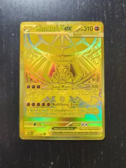 Pokemon TCG Mega Zygarde EX 124/088 Gold Mega Hyper Rare Perfect Order - Image 2