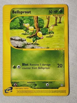 Played (LP) Bellsprout - Non-Holo #45 Aquapolis Pokemon TCG - Image 1
