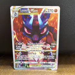 Pokemon TCG Lucario VSTAR SWSH291 Crown Zenith ETB Black Star Promo Card - Image 1