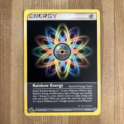 Rainbow Energy - 95/109 - Rare LP Pokemon EX Ruby and Sapphire - Image 1