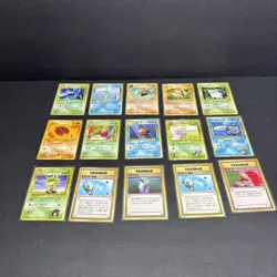 Vintage Pokemon Japanese Cards, Non Holo Commons And Uncommons NM - Damaged - Image 1