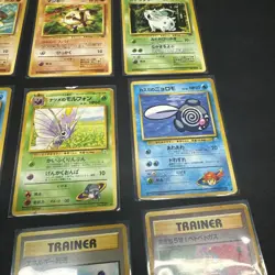 Vintage Pokemon Japanese Cards, Non Holo Commons And Uncommons NM - Damaged - Image 5