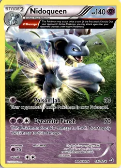 Nidoqueen (Omega) 69/160 XY - Primal Clash Pokemon Card TCG - Image 1