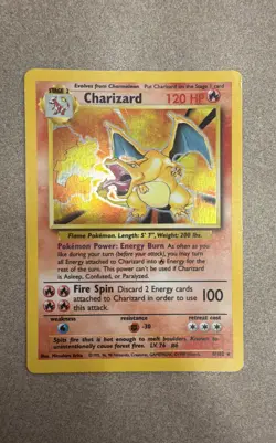 Charizard 4/102 Base Set Holo Original Pokemon Wizards of the Coast RARE 🔥 - Image 1