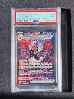 2024 Pokemon Paldean Fates PAF EN #234/091 Charizard ex Illustration Rare PSA 9 - Image 1