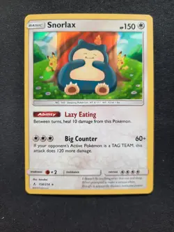 Snorlax - 158/214 - Holo - Unbroken Bonds *NM* Near Mint TCG Pokemon - Image 1