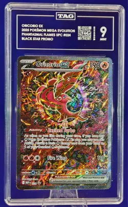 2025 POKEMON MEP EN-ME BLACK STAR PROMO #024 ORICORIO EX TAG 10 - Image 1