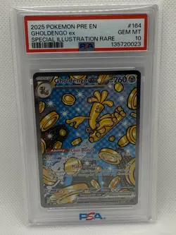 Gholdengo ex SIR PSA 10 GEM-MT (2025) Pokemon Prismatic Evolutions #164/131 - Image 1