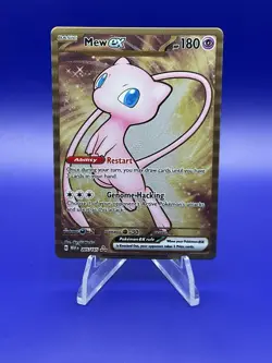 Mew ex 205/165 Scarlet & Violet 151 Gold Hyper Rare Metal Foil Pokemon TCG - NM - Image 1