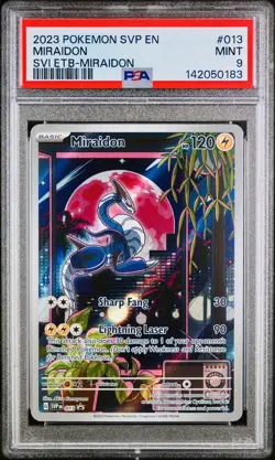 POKEMON PSA 9 MIRAIDON FULL ART #013 PROMO SCARLET e VIOLET ENGLISH 2023! - Image 1