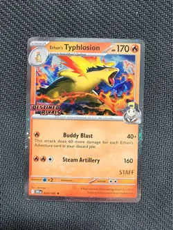 Pokemon Ethan's Typhlosion 034 Destined Rivals STAFF Promo - Image 1