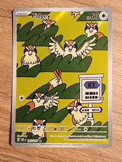 PIDGEY - Illustrator Rare Art 207/197 - OBSIDIAN FLAMES POKEMON TCG - Image 1