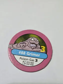 Pokemon Master Trainer Board Game 1999 Replacement Piece #88 Grimer - Image 1