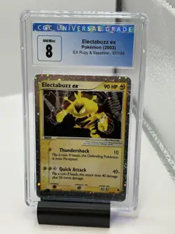 2003 Pokemon Electabuzz ex Ruby & Sapphire 97/109 CGC 8 NM/MINT - Image 1
