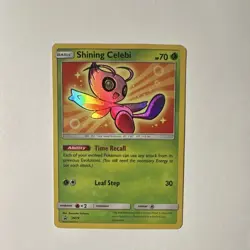 Pokemon Shining Celebi SM79 SM Promo Holo English Card 2017 70HP - Image 1