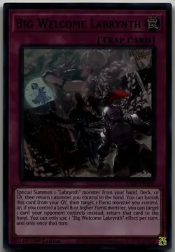 Big Welcome Labrynth (UR) Ultra Rare Quarter Century Stampede RA04-EN104 LP - Image 1