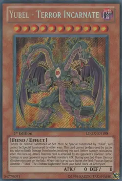 Yugioh! LP Yubel - Terror Incarnate - LCGX-EN198 - Secret Rare - 1st Edition Lig - Image 1