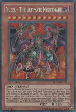 Yugioh! LP Yubel - The Ultimate Nightmare - LCGX-EN199 - Secret Rare - 1st Editi - Image 1