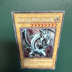 Yu Gi Oh Konami Blue-Eyes White Dragon FL1 Limited Edition Holo Dragon LP 1996 - Image 2