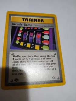 Mint /Nm POKEMON 1ST. EDITION ARCADE GAME 83/111 NEO GENESIS RARE TRAINER - Image 1