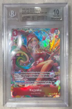 2025 ONE PIECE OP11-A FIST OF DIVINE SPEED ALTERNATE ART #004 KUJYAKU BGS 10 - Image 1