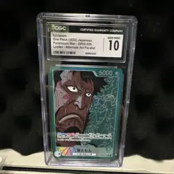 CGC 10 One Piece Kin'emon Leader OP02-025 Alt Art Parallel Foil 2022 JP - Image 1