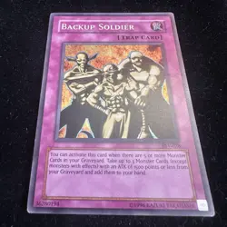 Yugioh TCG Backup Soldier PSV-028 Super Rare Unlimited Edition HP - Image 2
