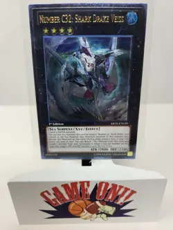 YuGiOh Number C32: Shark Drake Veiss ABYR-EN039 1st Edition Ultimate Rare NM - Image 1