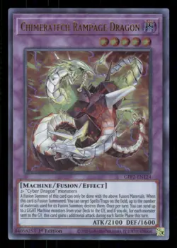 Yugioh Chimeratech Rampage Dragon #GFP2-EN124 The 2nd Haunting Ultra Rare NM - Image 1