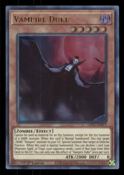 Yugioh Vampire Duke #GFP2-EN073 The 2nd Haunting Ultra Rare NM - Image 1