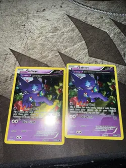 2 Pokemon TCG Sableye Black Star Promos Holo Card XY92 - Image 2