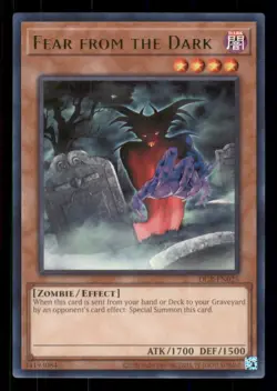 Yugioh Fear from the Dark #DCR-EN025 Dark Crisis (25th Anni Edition) Rare NM - Image 1