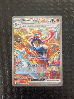 Pokemon TCG Greninja EX Twilight Masquerade Card 214/167 Mint Condition - Image 1