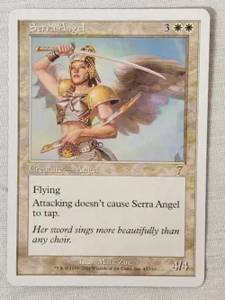 NM Serra Angel 7th Edition Mtg Magic the Gathering - Image 1